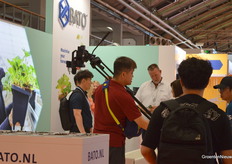 Raymond van Mierlo of Bato was visited by an Asian camera crew.